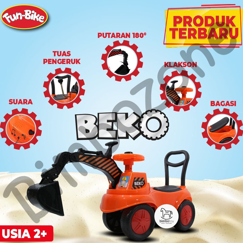 Bimbozone - Mainan Anak Motor motoran Toy Vehicle - Fun Bike VESPA BEKO