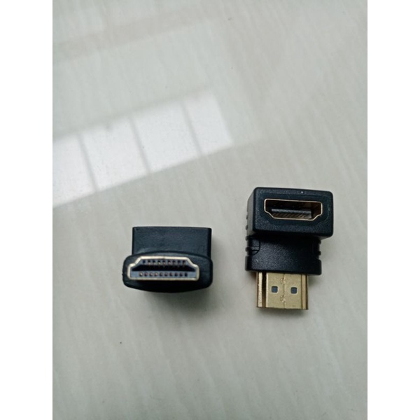 sambungan hdmi konverter hdmi famale to male model siku