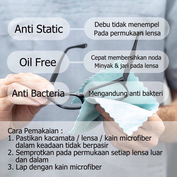 Pembersih Kacamata DFLEX Pembersih Lensa Kacamata Lens Cleaner Pembersih Kaca Mata