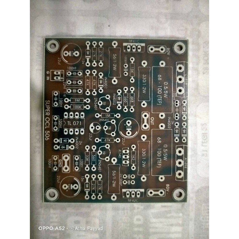 PCB Driver SOCL 506 + Komponen Tanpa TR Final