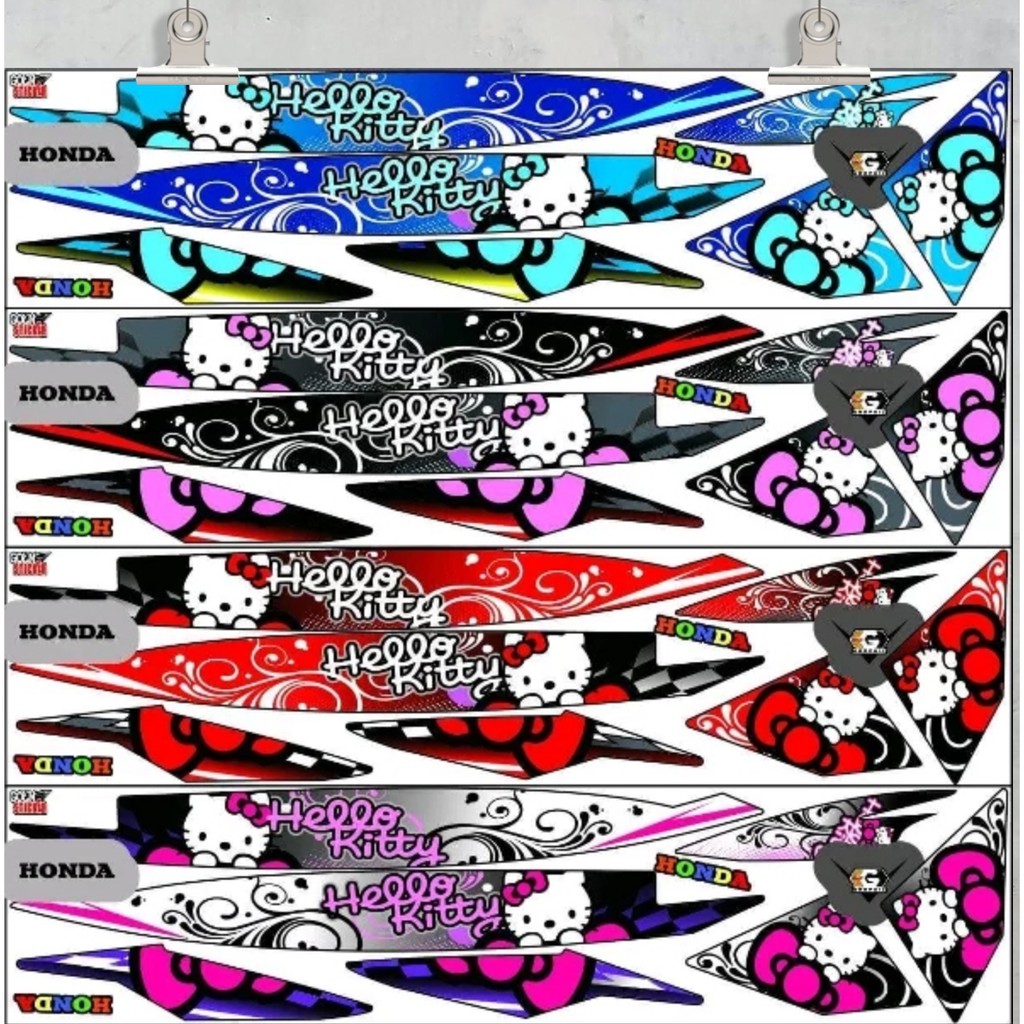 Striping Vario 110 Karbu / CW / Lama Variasi Sticker Stiker Scotlite Skotlet Motor Lis Body Lis List
