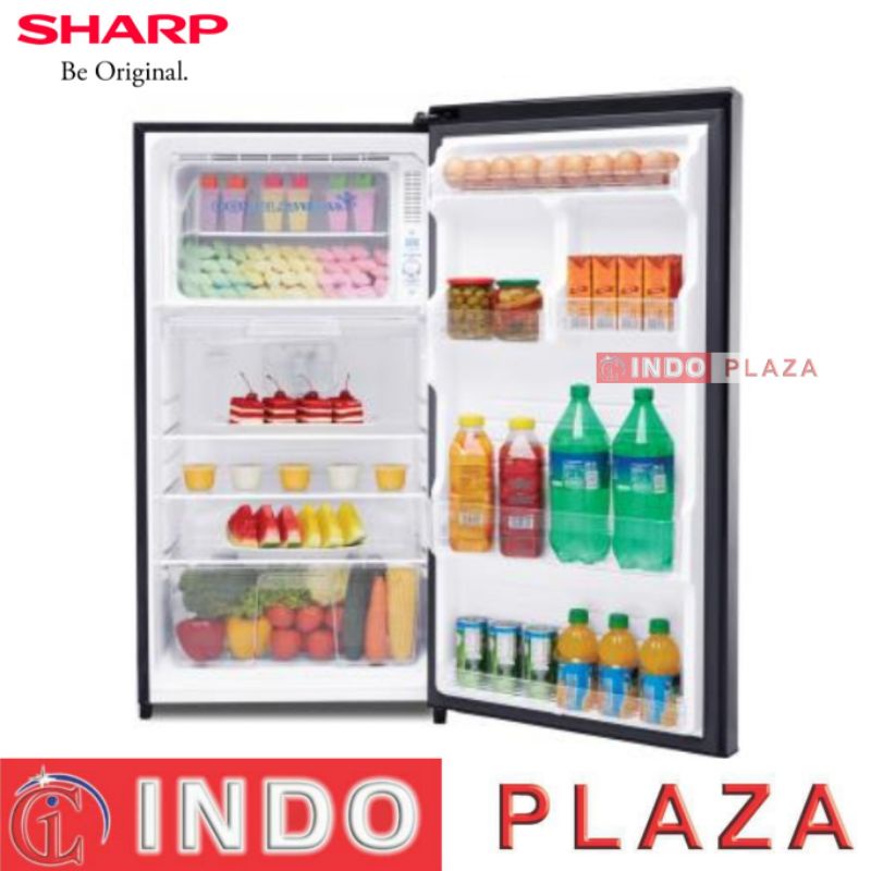 KULKAS SHARP 1 PINTU SJ-X197W-DW Double Freezer