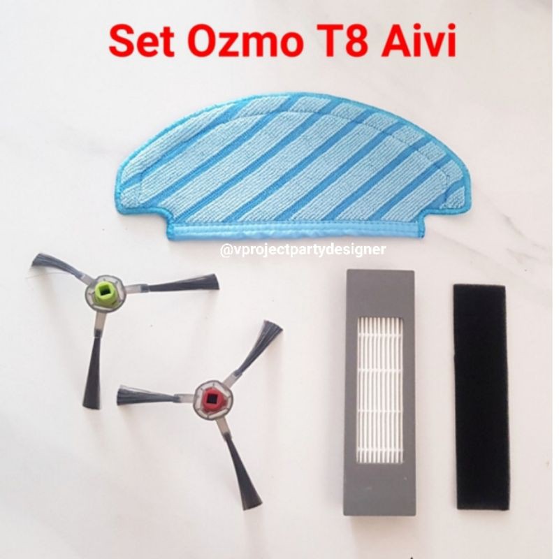 ECOVACS OZMO T8 AIVI Set ekonomis / mop cloth / mopping cloth / filter / beush deebot