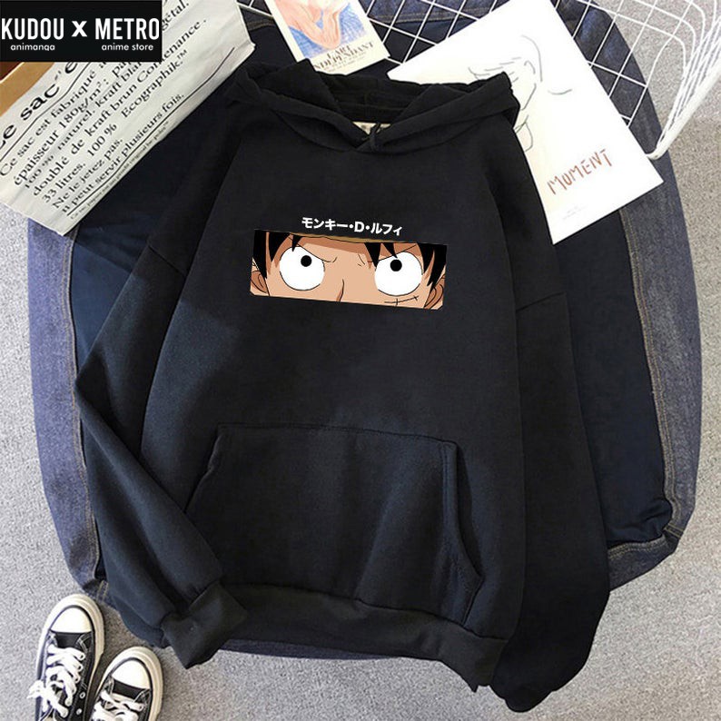 Hoodie Monkey d Luffy Eyes Anime Manga One Piece