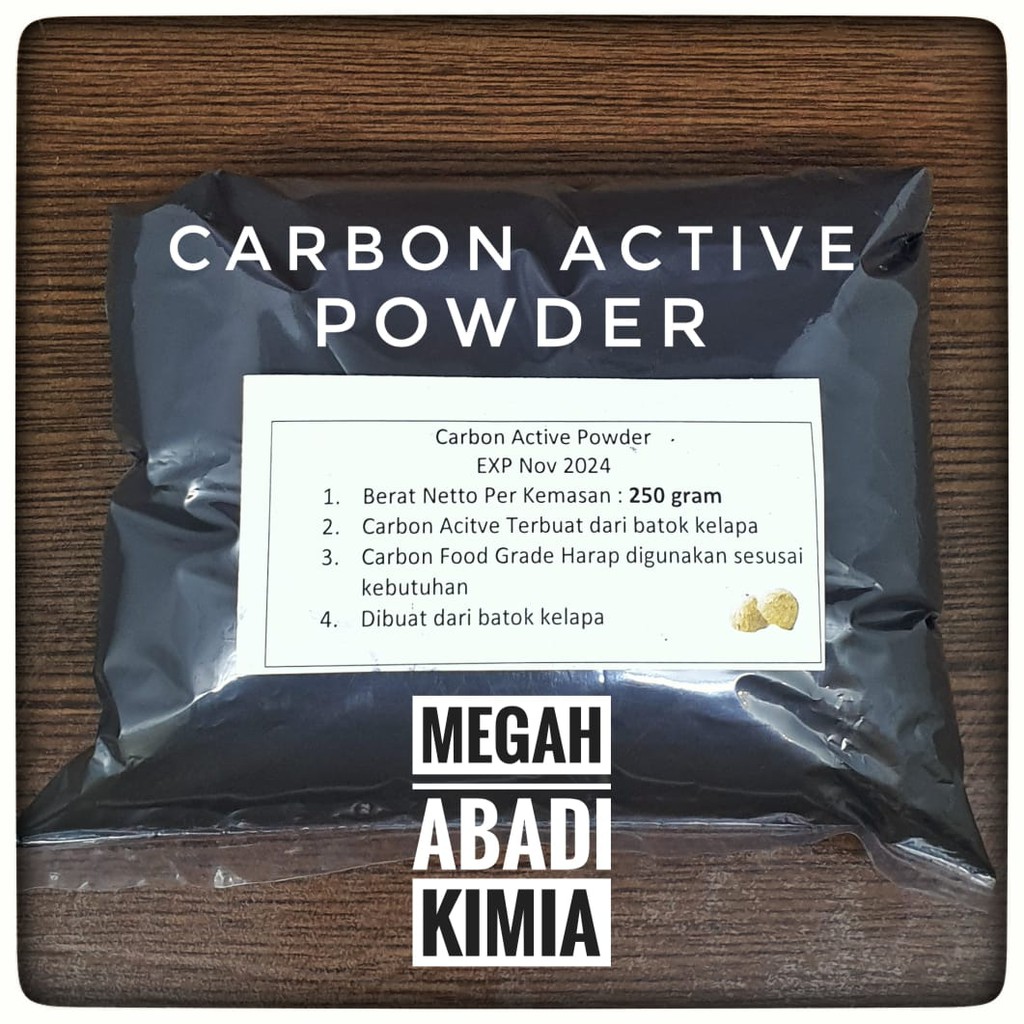 Carbon Active / karbon aktif / Activated Charcoal / powder / 250 Gram