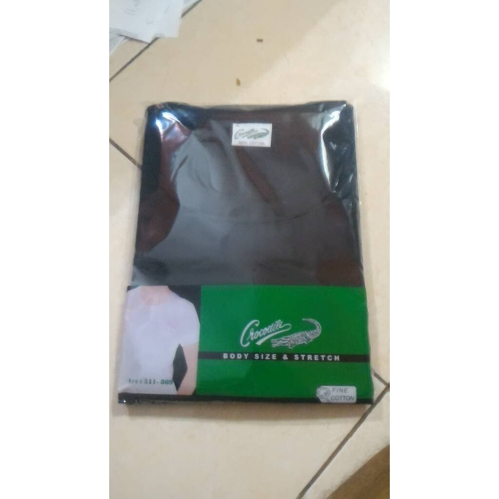 Pakaian dalam      KAOS OBLONG PRIA CROCODILE 809 HITAM PROMO GROSIR     ash shop
