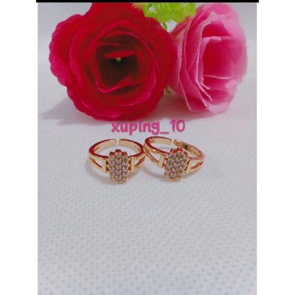 Cincin Anak Pull Permata Perhiasan Xuping Cantik Berlapis Emas