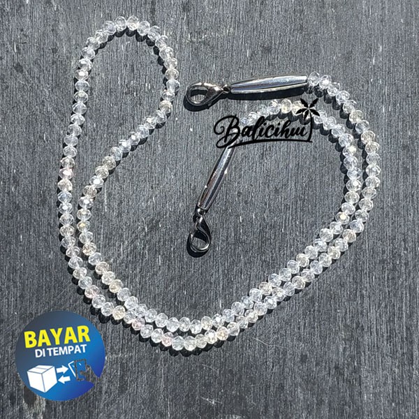 Balicihui Strap Masker Kalung Strap Masker Tali Masker Gantungan Masker Mutiara Kristal