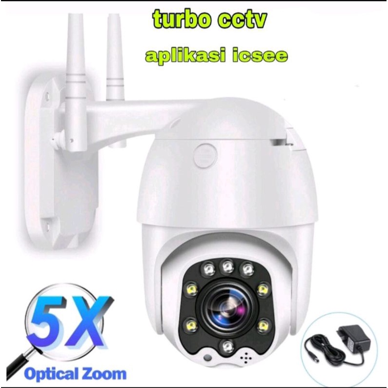 IP Camera CCTV Outdoor 1080P 8MP Full HD ICSee PTZ PAN InfraRed 5X Zom