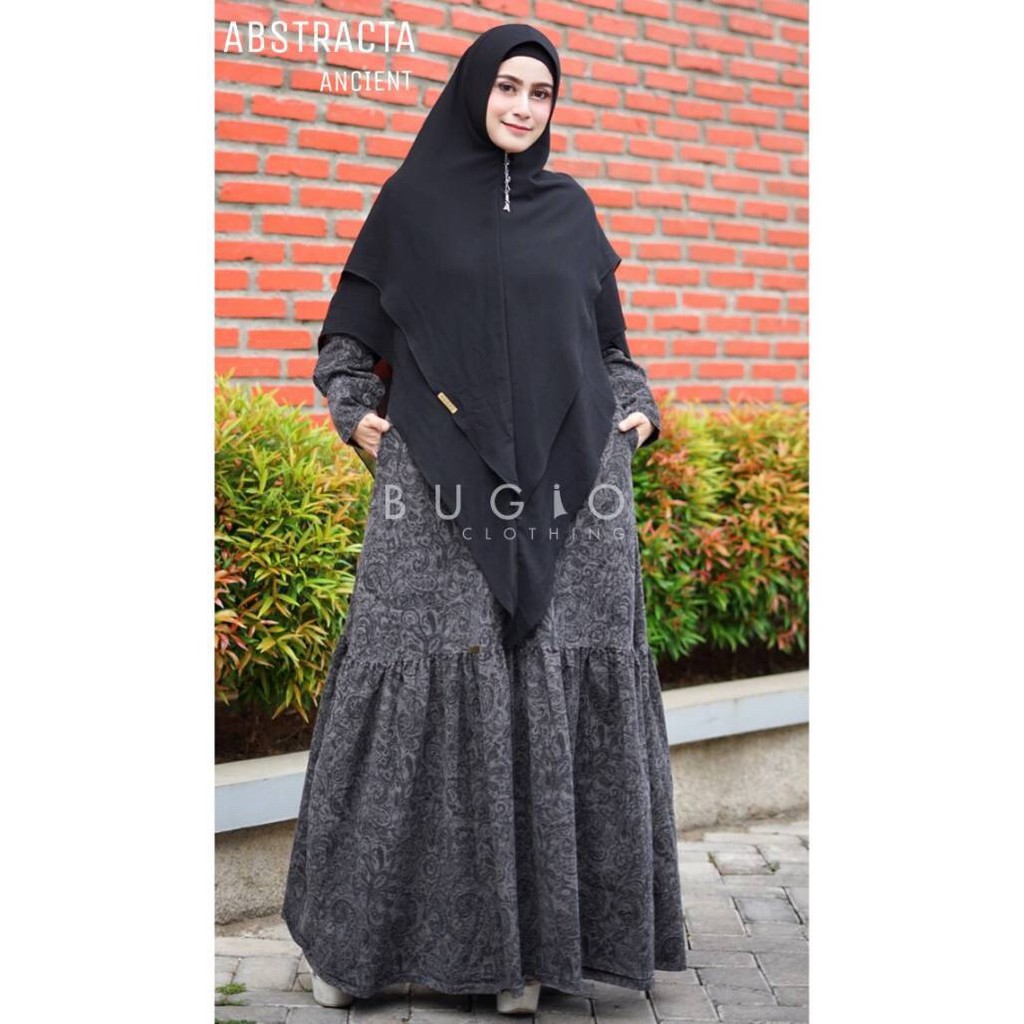 ABSTRACTA ANCIENT | Gamis Syari Chic Bugio Clothing
