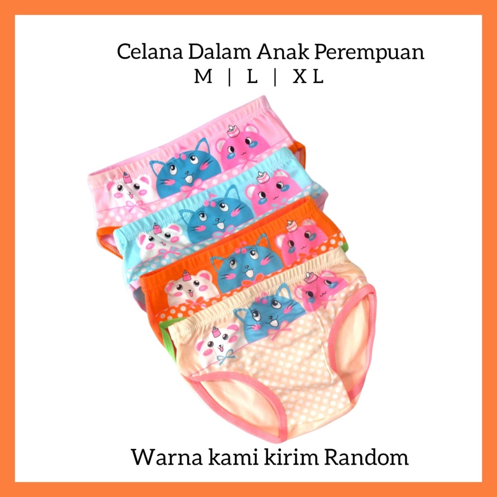 CD Celana dalam anak Perempuan Cewek , Celana Dalam Anak SD, Celana dalam anak perempuan Murah Celana Motif anak Lucu