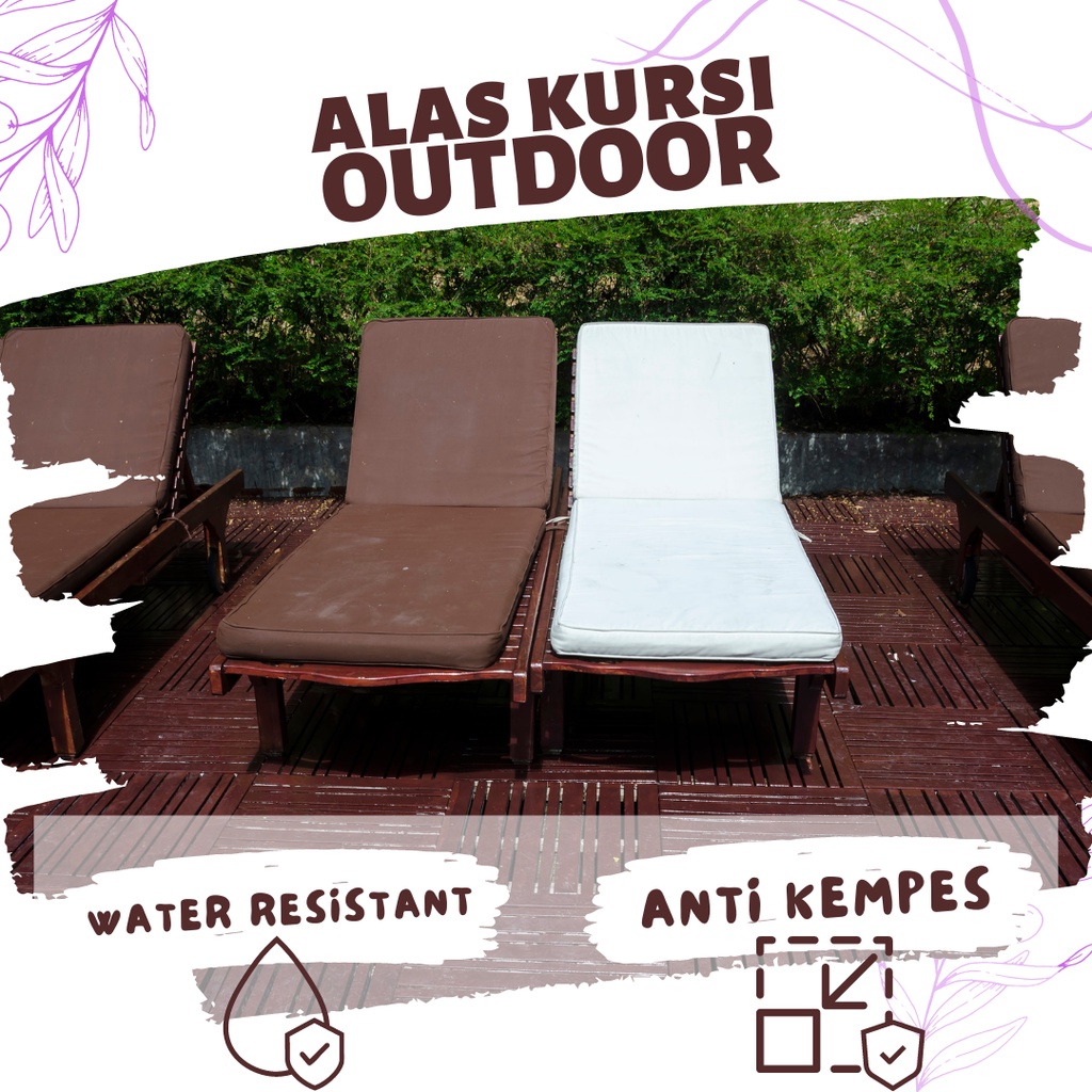 Jok Kursi Outdoor Custom - Tropical (Water Resistant + Anti Kempes)