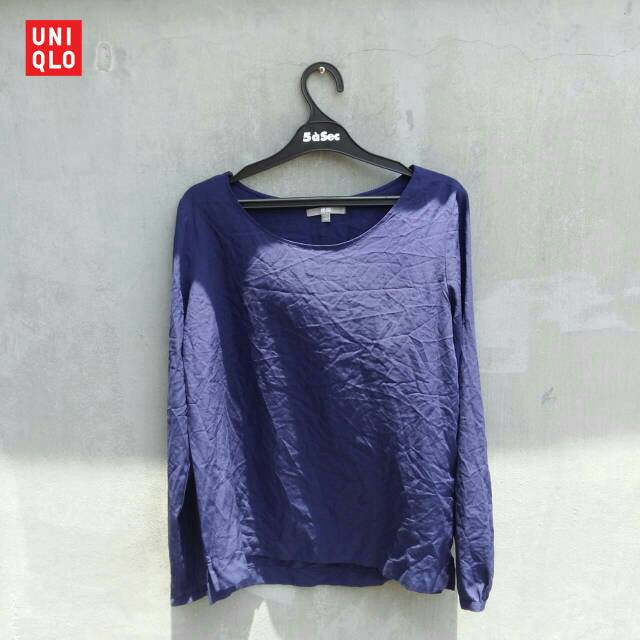 Blouse uniqlo second preloved branded