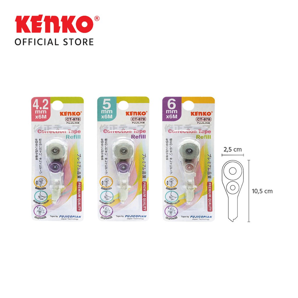 

REFILL CORRECTION TAPE KENKO / TIP-X / LABEL TARIK