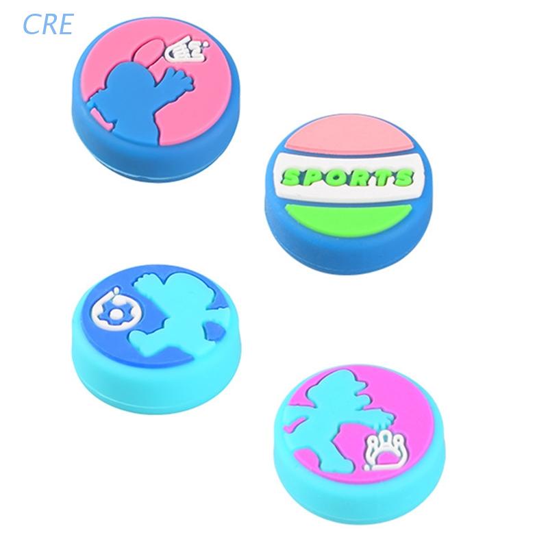 Cre 4Pcs / set Cover Pelindung Thumbstick Joystick Controller Nintendo Switch