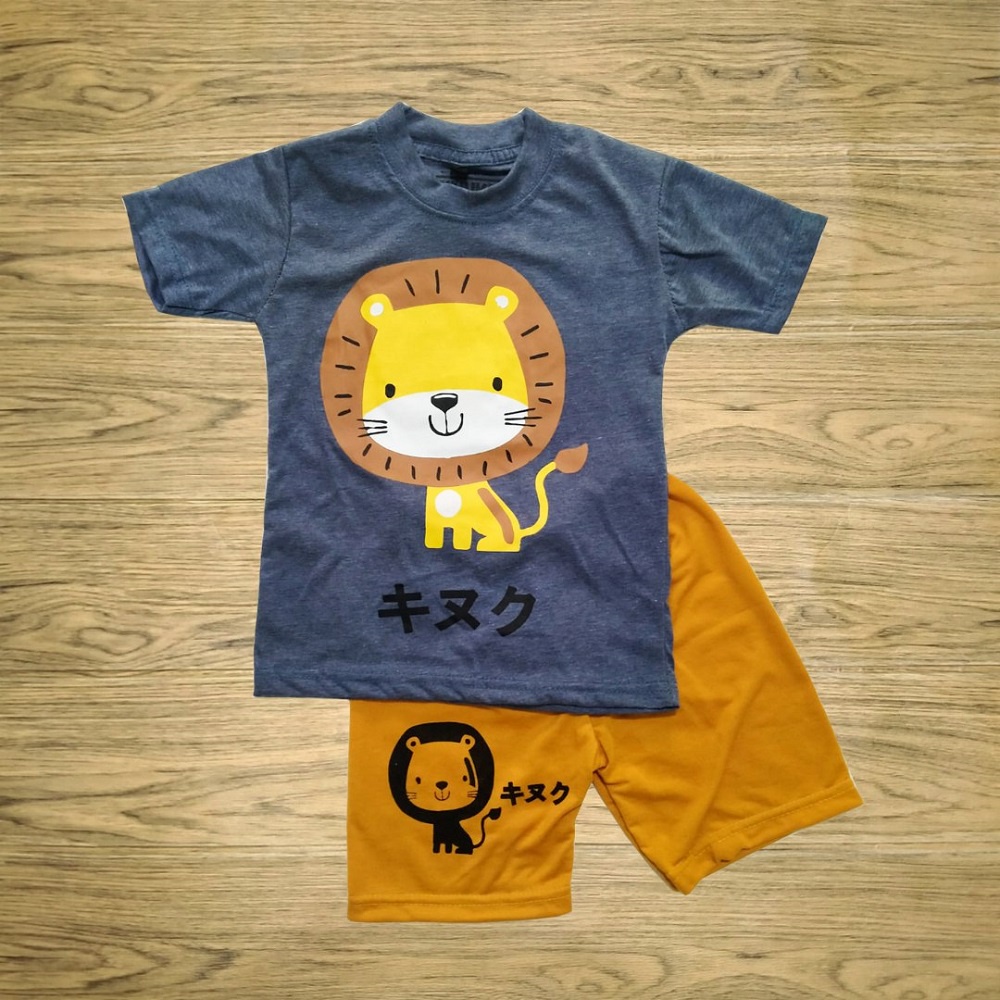 baju setelan anak By Kinuku stelan celana pendek umur 1 sd 6 th