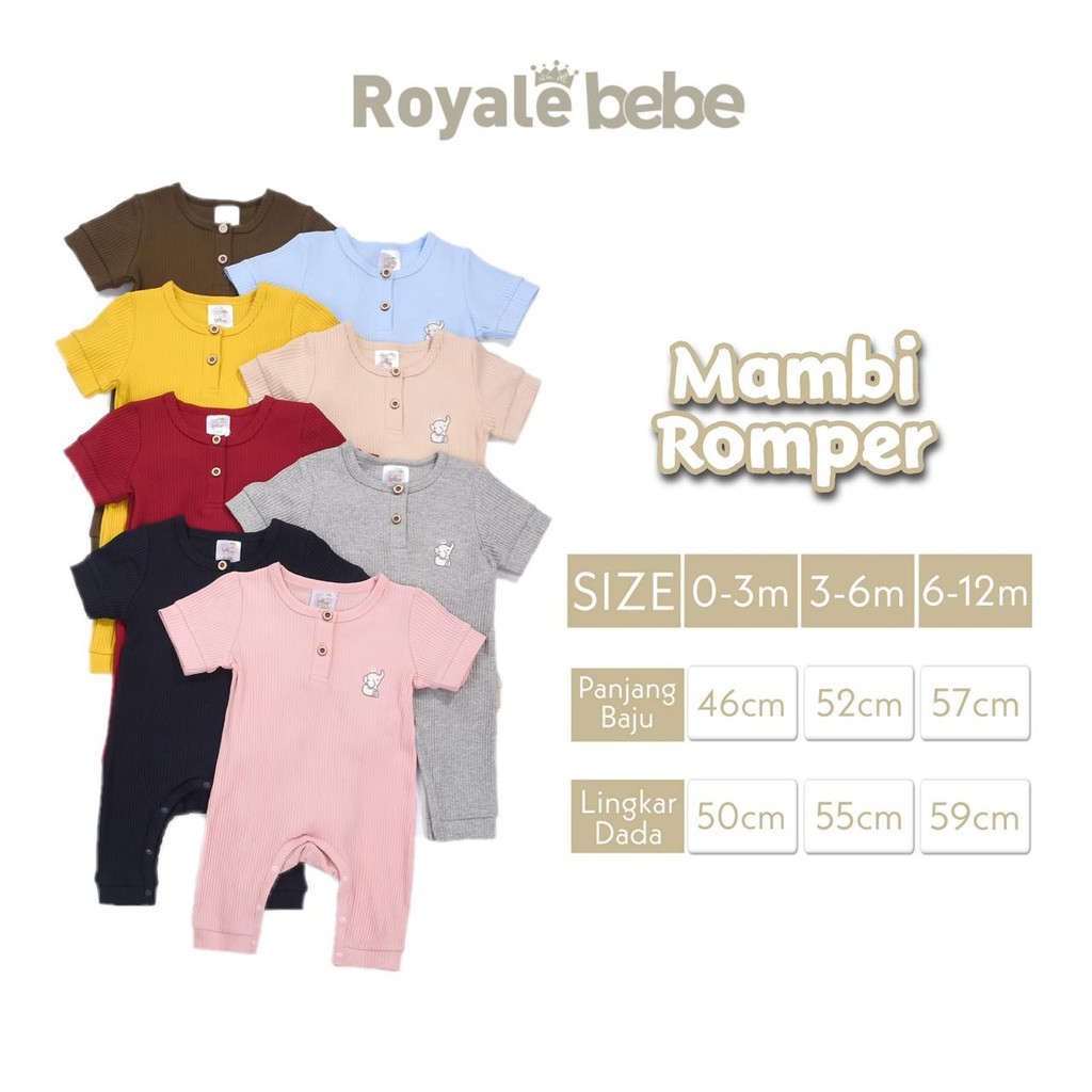 ROYALE BEBE ROMPER MAMBI JUMPER KODOK BAYI PIYAMA ANAK PIYAMA BAYI