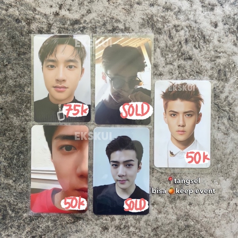 PHOTOCARD PC EXO SEHUN D.O - DFTF EXODUS OVERDOSE FOR LIFE