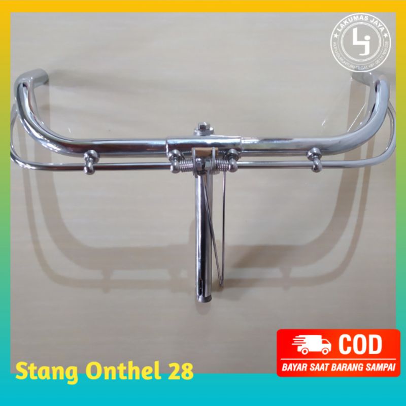 STANG SEPEDA ONTHEL 28 STIR SEPEDA ONTHEL ONTEL HANDLE BAR CROOM