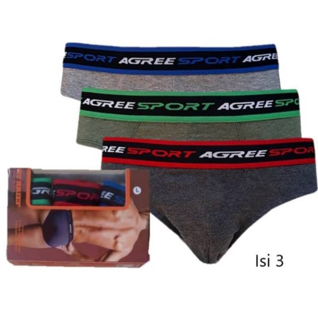 CELANA DALAM PRIA AGREE 2311/CELANA DALAM KARET BOXER/CELANA DALAM LAKI LAKI/SEMPAK BOXER