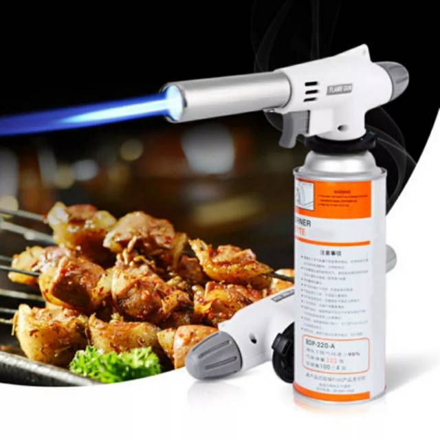 Portable Kepala Korek Gas BBQ Blow Torch Flame Gun Camping Hiking Outdoor Pistol Api Las