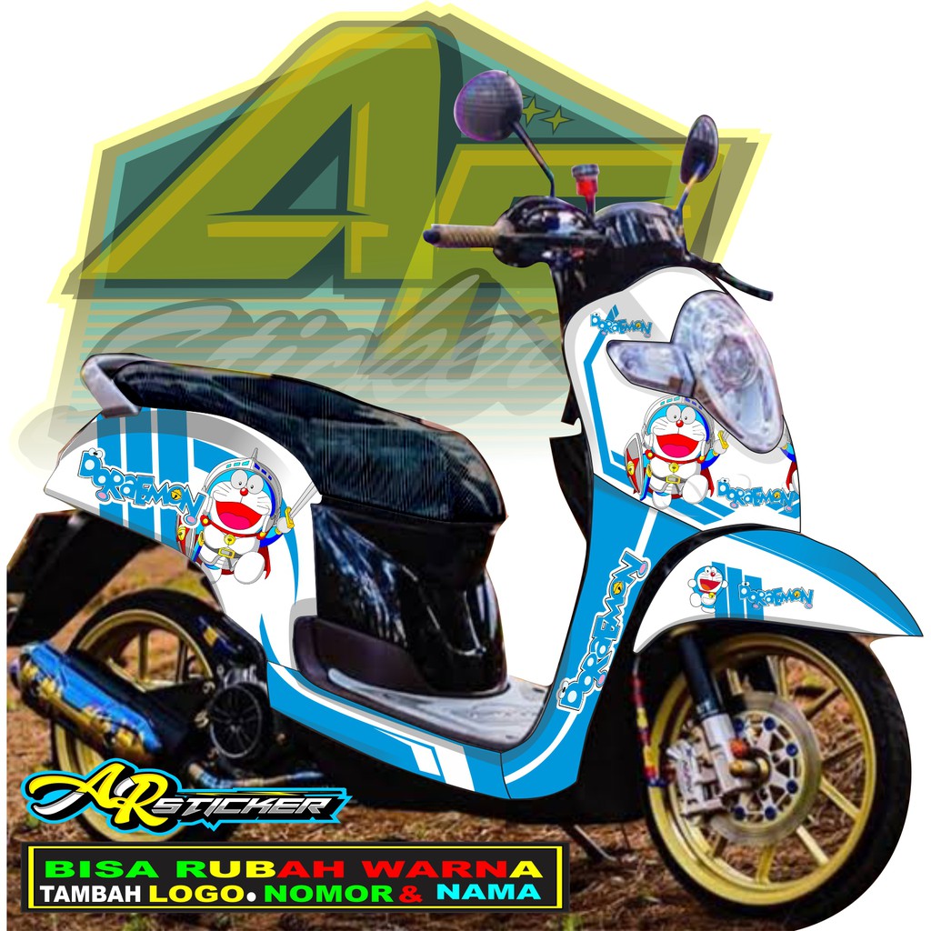 Decal scoopy Decal Scoopy full body Full Blok Decal Scopy Dekal New Fi 2017 2018 2019 2020 DORAEMON