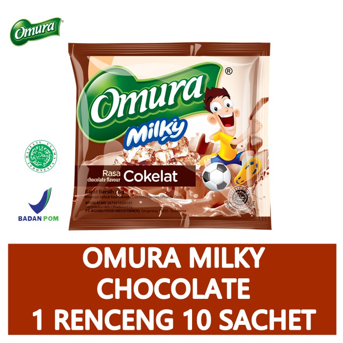 [MINUMAN SACHET] Powder Drink Omura Milky Rasa Cokelat (1 Renceng)