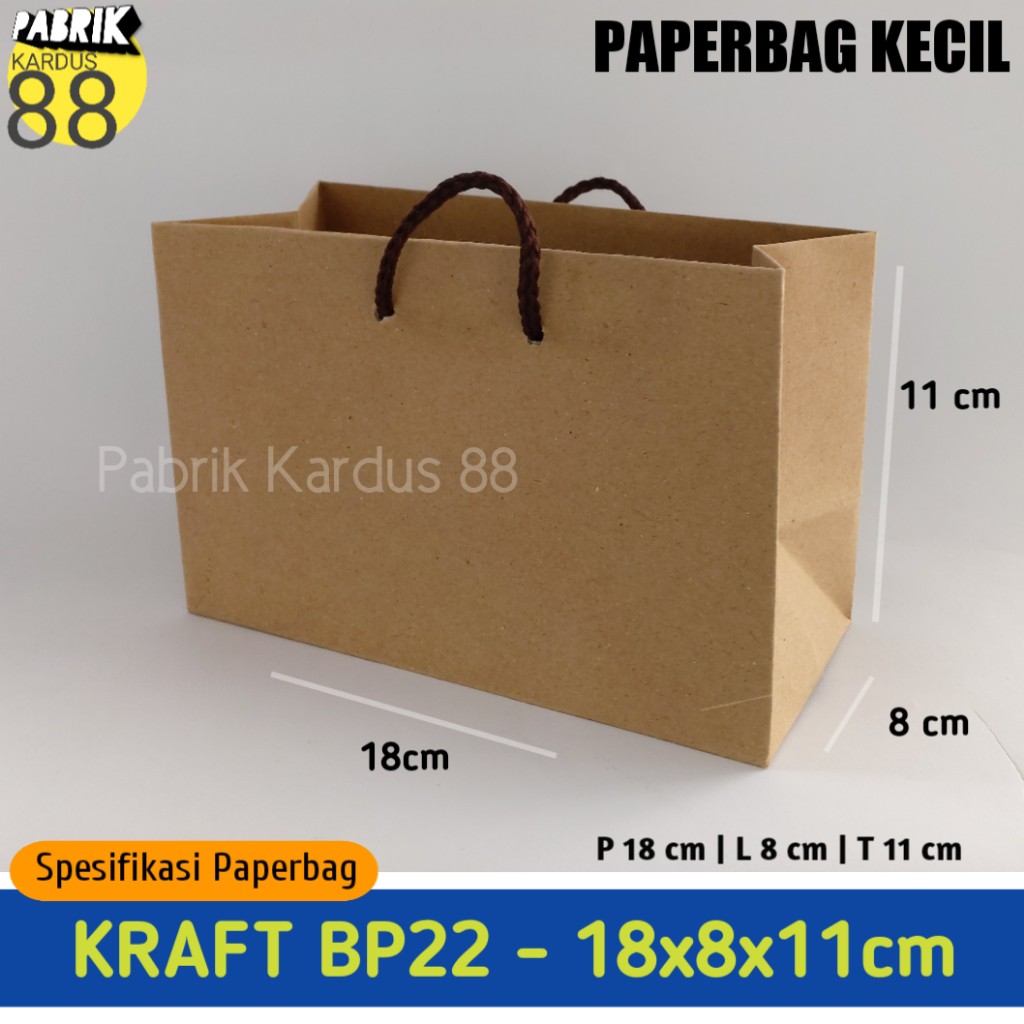 

ISI 12 BIJI paper bag kecil murah bp22 | tas kertas tas kosmetik | paperbag polos