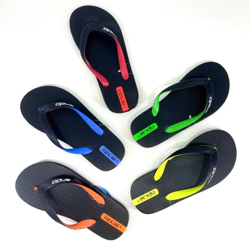 Sandal Jepit Anak Laki Laki ANDO BLACK NEON (33-37)