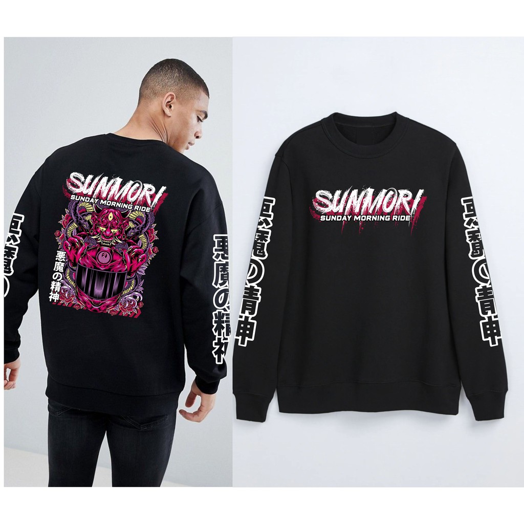 JAKET SWEATER SUNMORI DEMON SUNMORIDE JEPANG BIG SIZE JUMBO