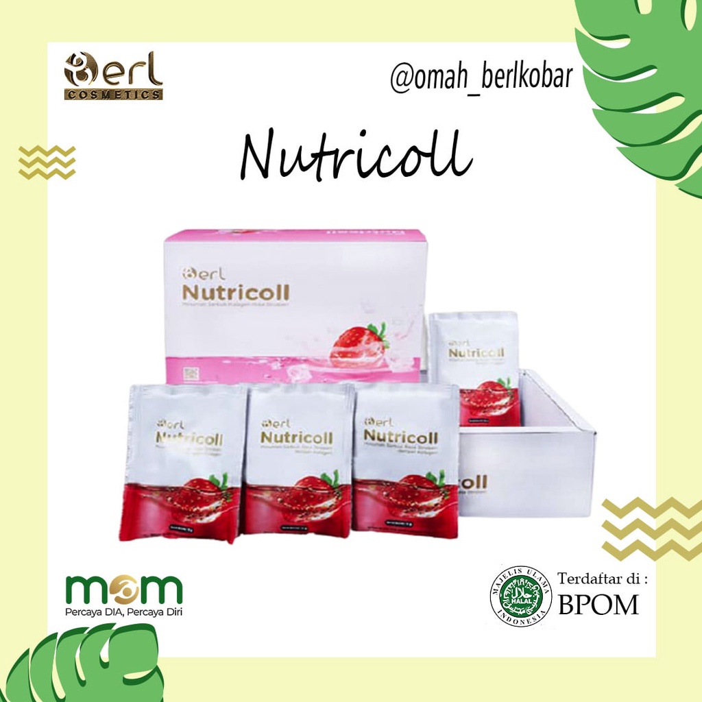 

B Erl Nutricoll Minuman Serbuk Kolagen Rasa Stroberi - Collagen - Colagen