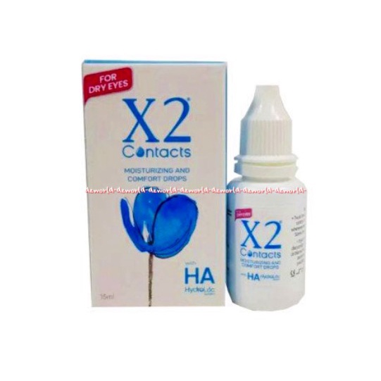 X2 Contact Moisturizing And Comfort Drop For Eyes Tetes Softlense 15ml