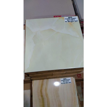Keramik Lantai Kilap Asia Malibu Green 30x30 KW3