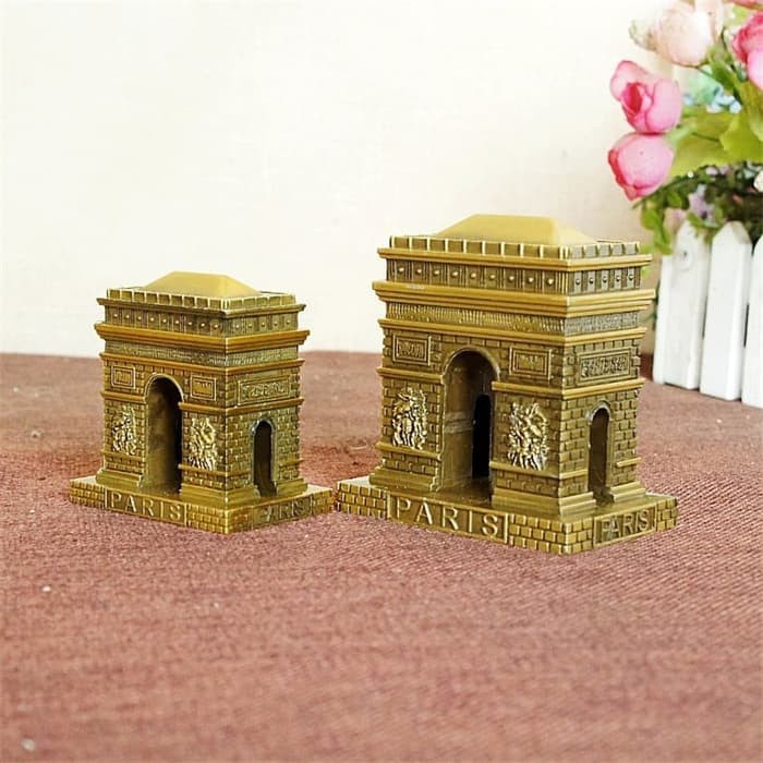 Souvenir Paris triumphal arch 10.5CM / Oleh2 Paris miniature Besar