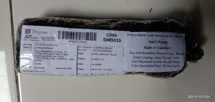 Tepbrella Payung Lipat 3 Motif Kotak Termurah