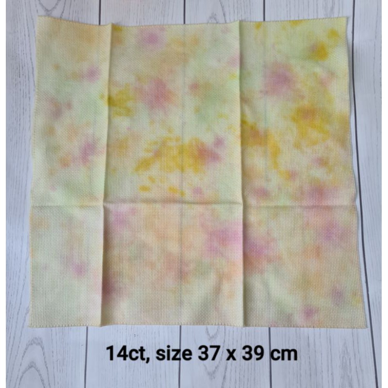 Kain Dyed Aida 14ct untuk Kristik/Cross Stitch