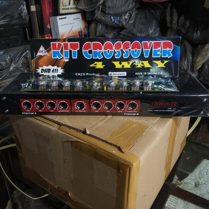 Box Plus Kit Crossover 4Way Ckj Dhb 411 / Paket Crossover Ckj Dhb 411 Jimaud54 Murah