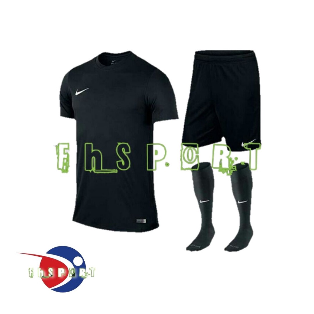 Kaos jersey polos &amp; celana pendek gratis kaos kaki, setelan olahraga futsal &amp; bola