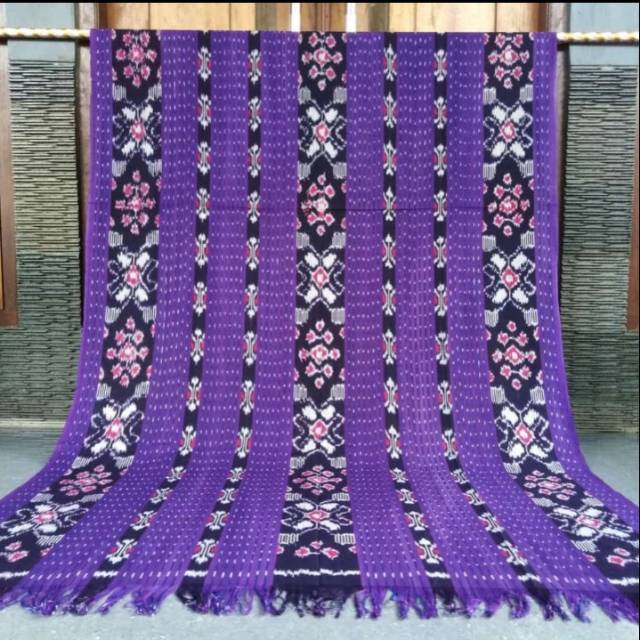 Kain Blanket Tenun Ikat Ungu Terbaru Halusan Nusantara