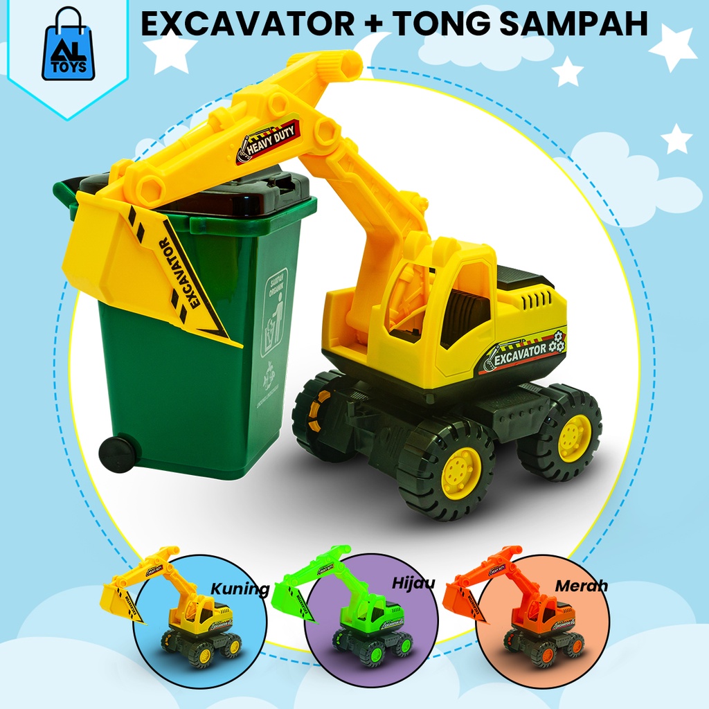 Mainan Mobil Beko Excavator Sampah AK97