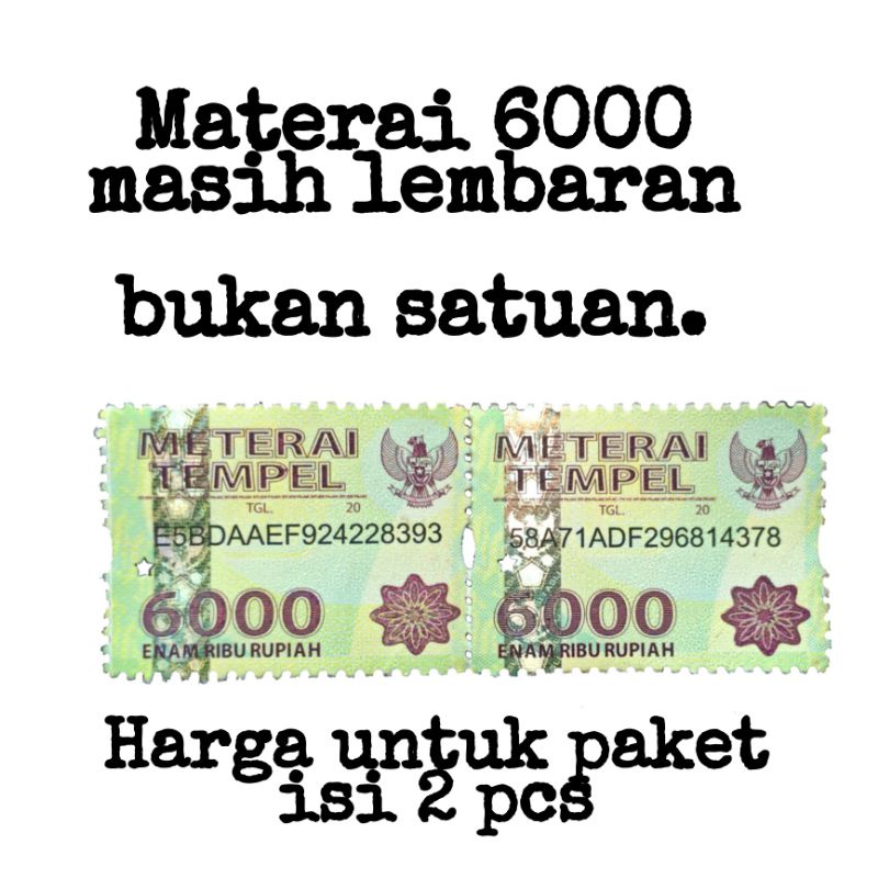 

Benda Koleksi 6000 lembaran 2015 2016 2017 2018 2019 2020 harga per 2 pcs