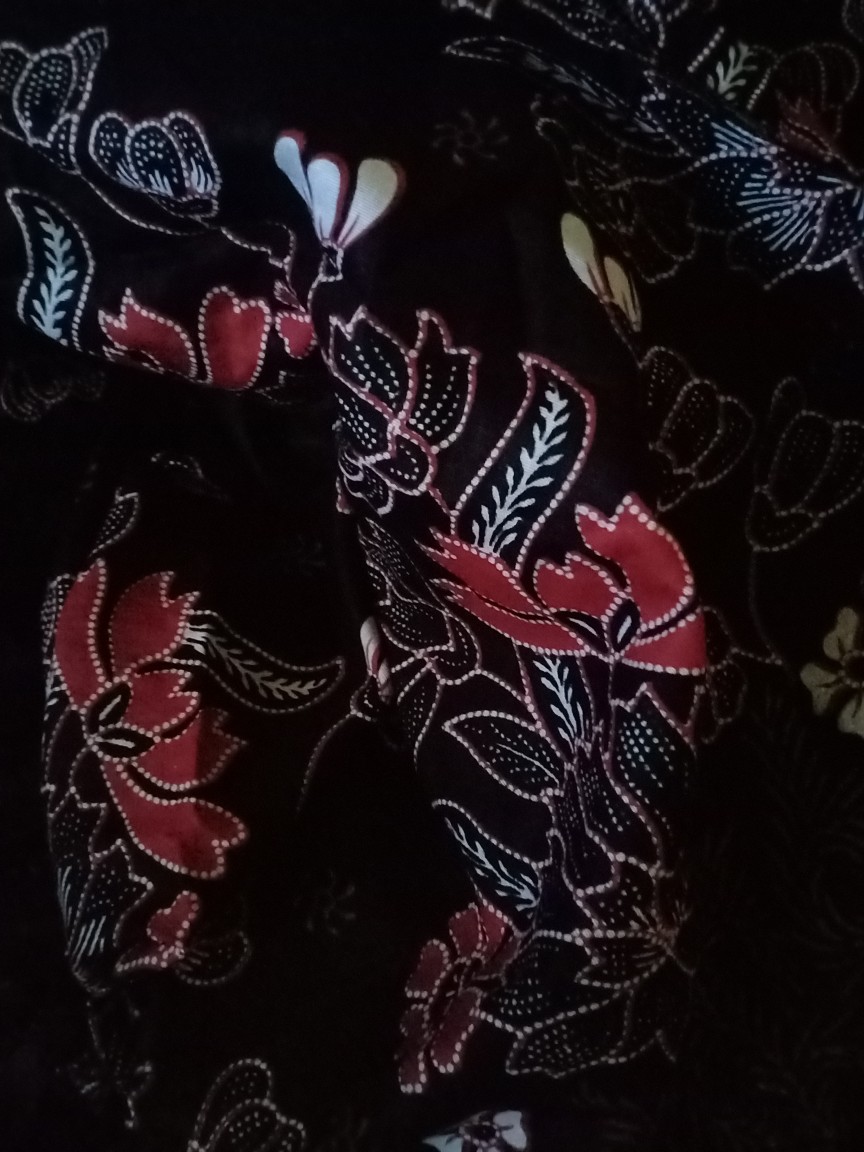 Batik Couple Gamis Batik Maura Sania Ruffle Ori Ndoro Jowi Dnt Size M L Xl All Size