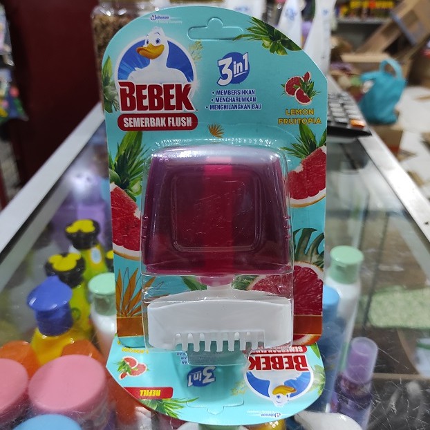 BEBEK Semerbak Flush 3in1 Lemon Fruitopia Set Dispenser