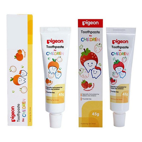 Pigeon Toothpaste 45gr Orange | Strawbery Odol Bayi Pasta Gigi Anak