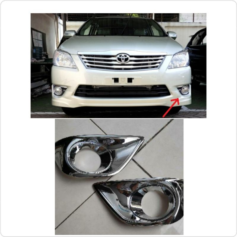 GARNIS FOG LAMP BUMPER CHROME MOBIL INNOVA 2012-2013