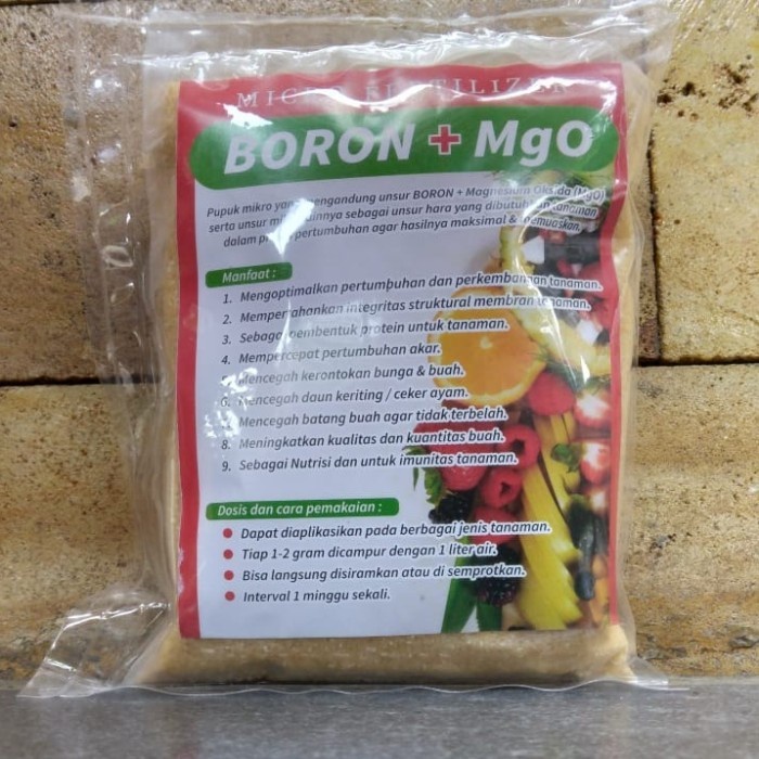 Pupuk BORON PLUS 500 Gram Untuk Semua Tanaman Buah