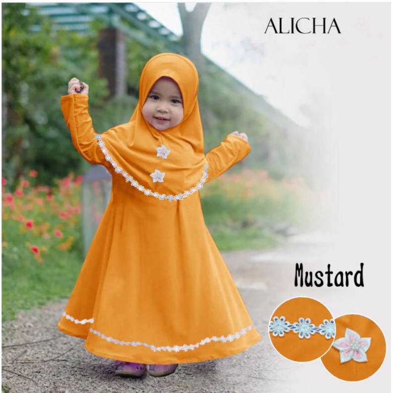Lashoppingstore COD gamis/dress/pakaian/baju/anak/perempuan/wanita/cewe/muslim/maxi/set/kerudung/hij