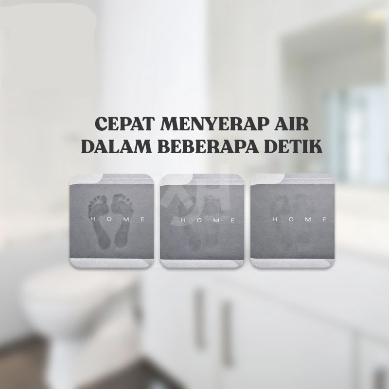 Alas Kaki Lantai Keset Dapur Natal Keset Dapur Keset Alas Lantai Kamar Tidur Lembut Anti Slip Keset Merry Christmas