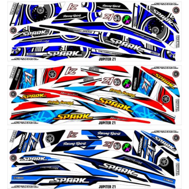 Sticker Striping Variasi Thailand Thailook Jupiter Z New Jupiter