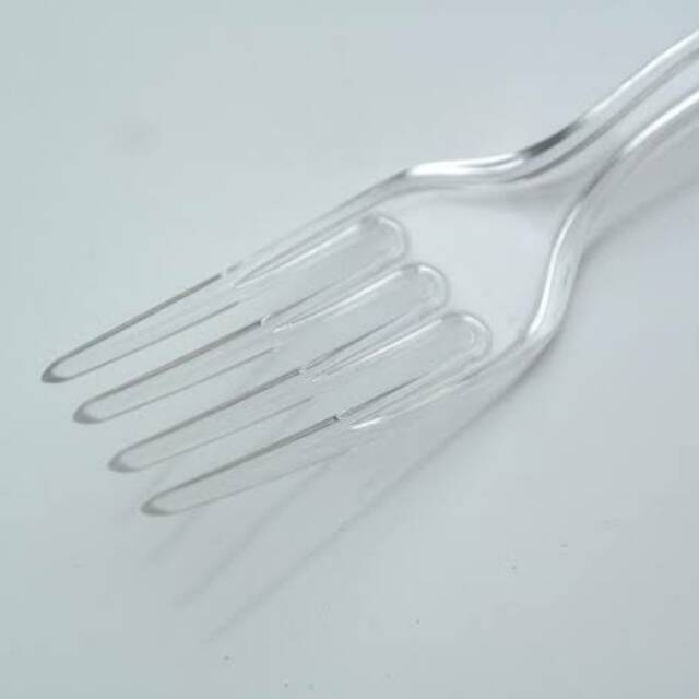 Garpu plastik bening isi 25 pcs HARGA PABRIK